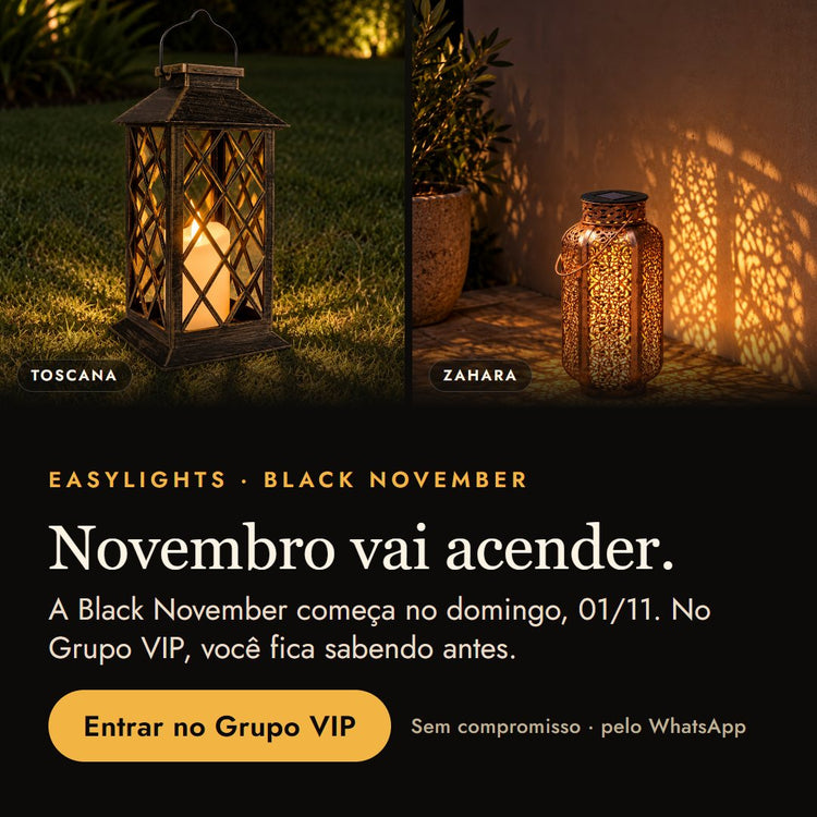 Novembro vai acender. A Black November começa no domingo, 01/11. No Grupo VIP, você fica sabendo antes.