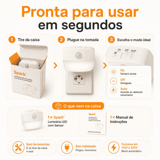 Spark® - Elimine os cantos escuros da sua casa